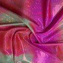 Nylon Spandex Tie-Dye Hologram Fabric