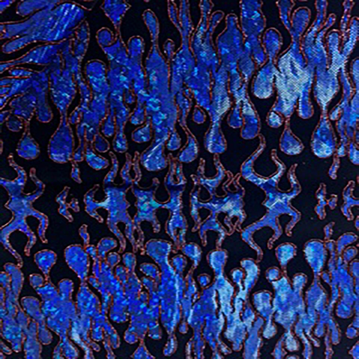 Nylon Spandex Hologram Flame Fabric 60"