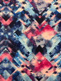 Geometric Galaxy Print Polyester Spandex Fabric - Multi Color Geometric Galaxy Print, 58"/60" Width (1 Yard)