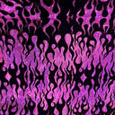 Nylon Spandex Hologram Flame Fabric 60"