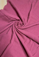 Cotton Gauze Mauve Crinkle