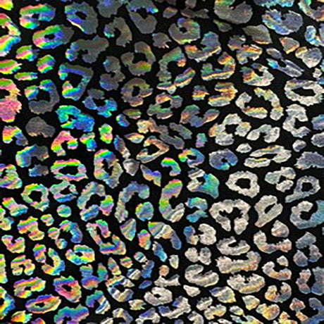Nylon Spandex Cheetah Hologram Fabric 60"