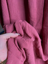 Cotton Gauze Mauve Crinkle