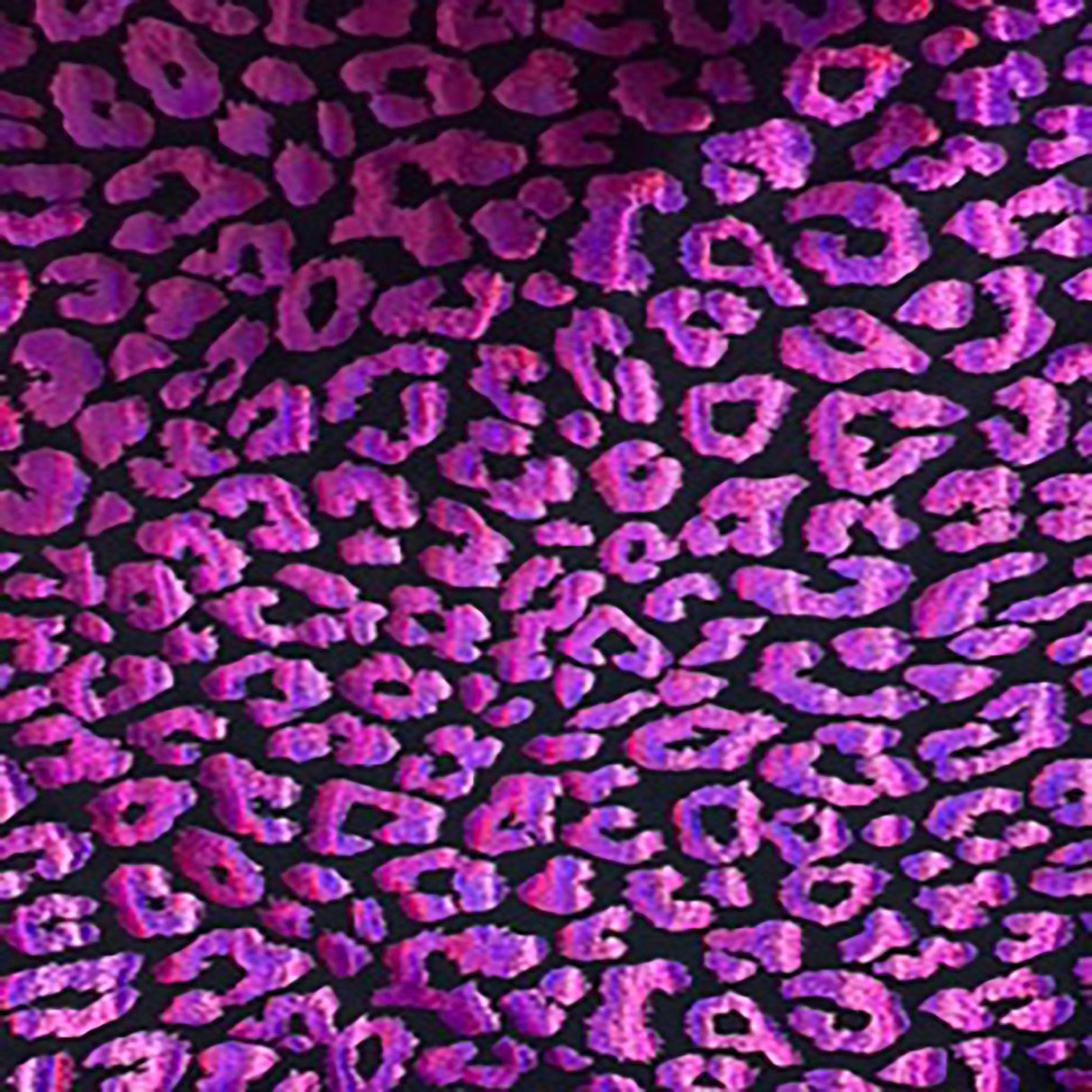 Nylon Spandex Cheetah Hologram Fabric 60"