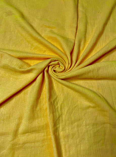 Yellow Crinkle Cotton Gauze