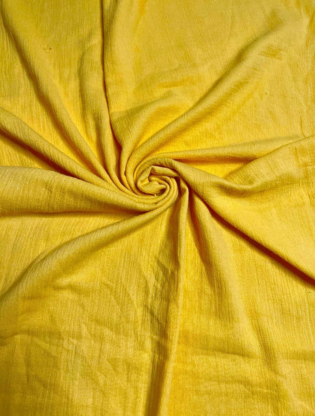 Yellow Crinkle Cotton Gauze