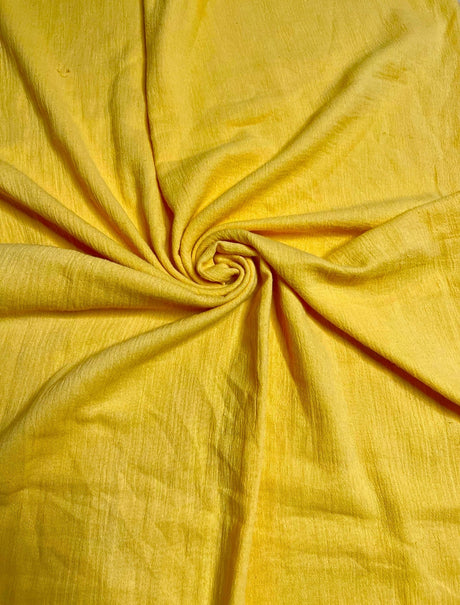 Yellow Crinkle Cotton Gauze