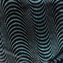 Glitter Stretch Velvet Fabric 60" Black Psychedelic Wave