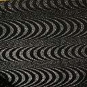Glitter Stretch Velvet Fabric 60" Black Psychedelic Wave