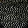 Glitter Stretch Velvet Fabric 60" Black Psychedelic Wave