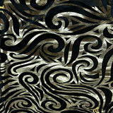 Stretch Polyester Velvet Meta Snake Foil Fabric
