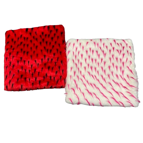 Two Tone Spike Shaggy Faux Fur Fabric - 100 Percent Polyester Fabric, Two-Tone Shaggy Texture, 60" Width, 1.5" Pile Length (1 Yard)