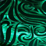 Stretch Polyester Velvet Meta Snake Foil Fabric