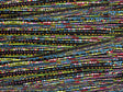 Abstract Line Print Polyester Spandex Fabric - Abstract Line Print, 58"/60" Width (1 Yard)