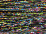 Abstract Line Print Polyester Spandex Fabric - Abstract Line Print, 58"/60" Width (1 Yard)