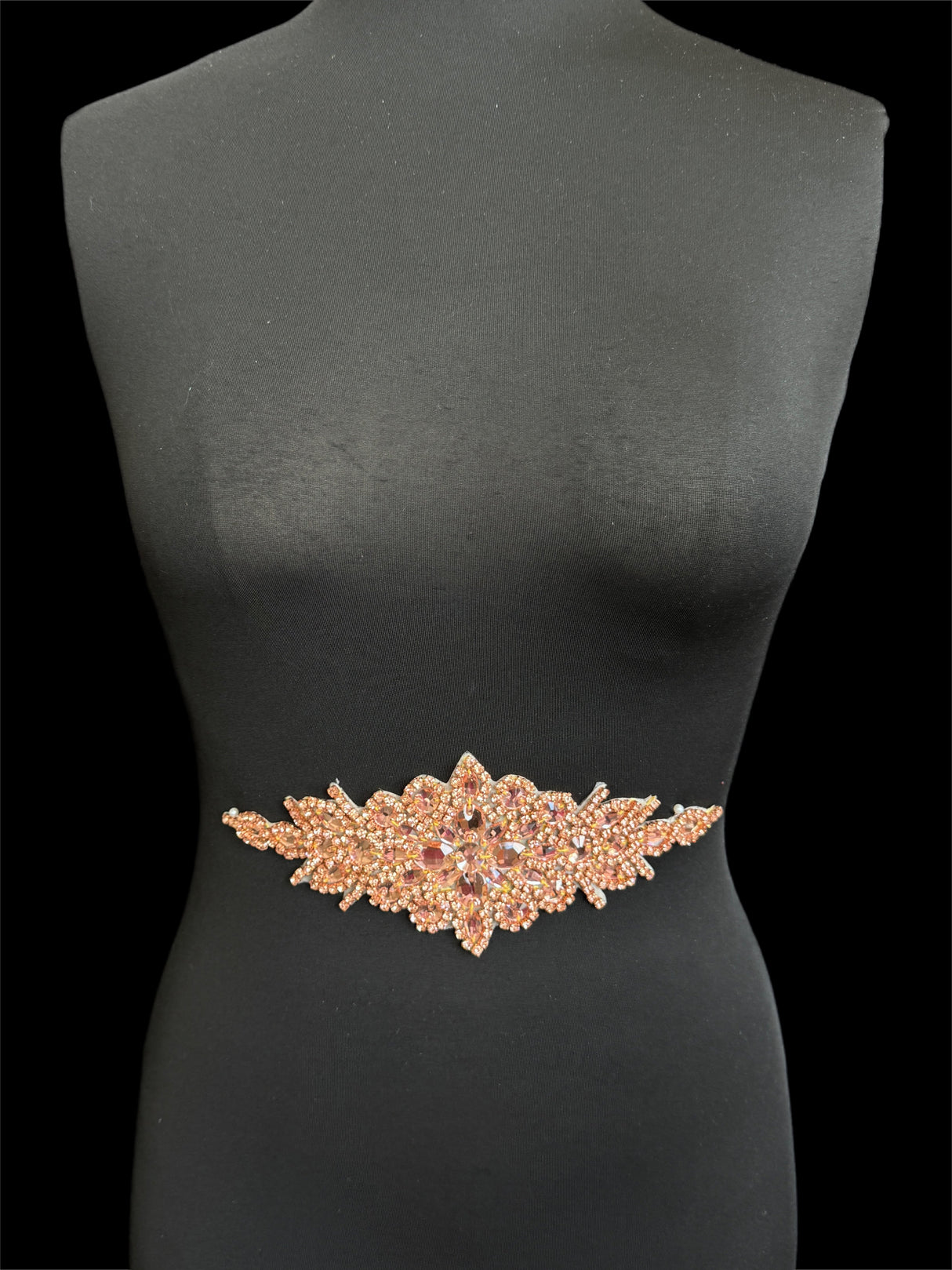 Blush Pink Rhinestone Applique
