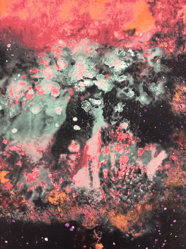 Galaxy Print Polyester Spandex Fabric - Multi Color Galaxy Print, 58"/60" Width (1 Yard)