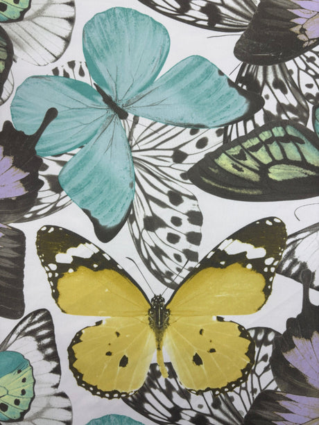 Butterfly Print Polyester Spandex Fabric - Butterfly Print, 58"/60" Width (1 Yard)