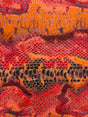 Red Snake Print Polyester Spandex Fabric - Red Snake Print, 58"/60" Width (1 Yard)