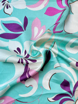 Printed Satin Sage Floral