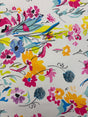 Floral Print Spandex Fabric - Floral Print, 58/60" Width (1 Yard)