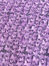 3D Lavender Butterfly Lace