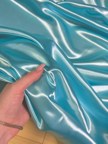 Baby Blue Duchesse Satin