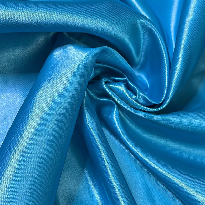 Ocean Blue Duchesse Satin