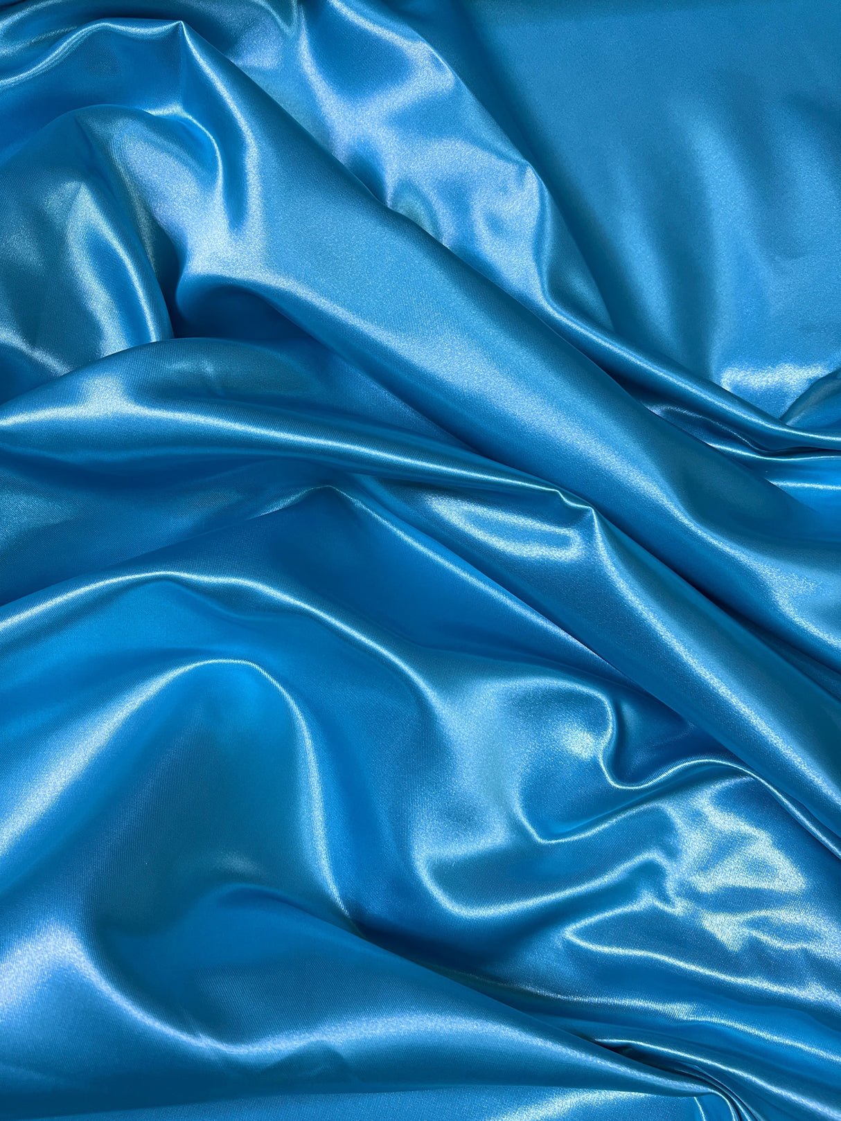 Ocean Blue Duchesse Satin