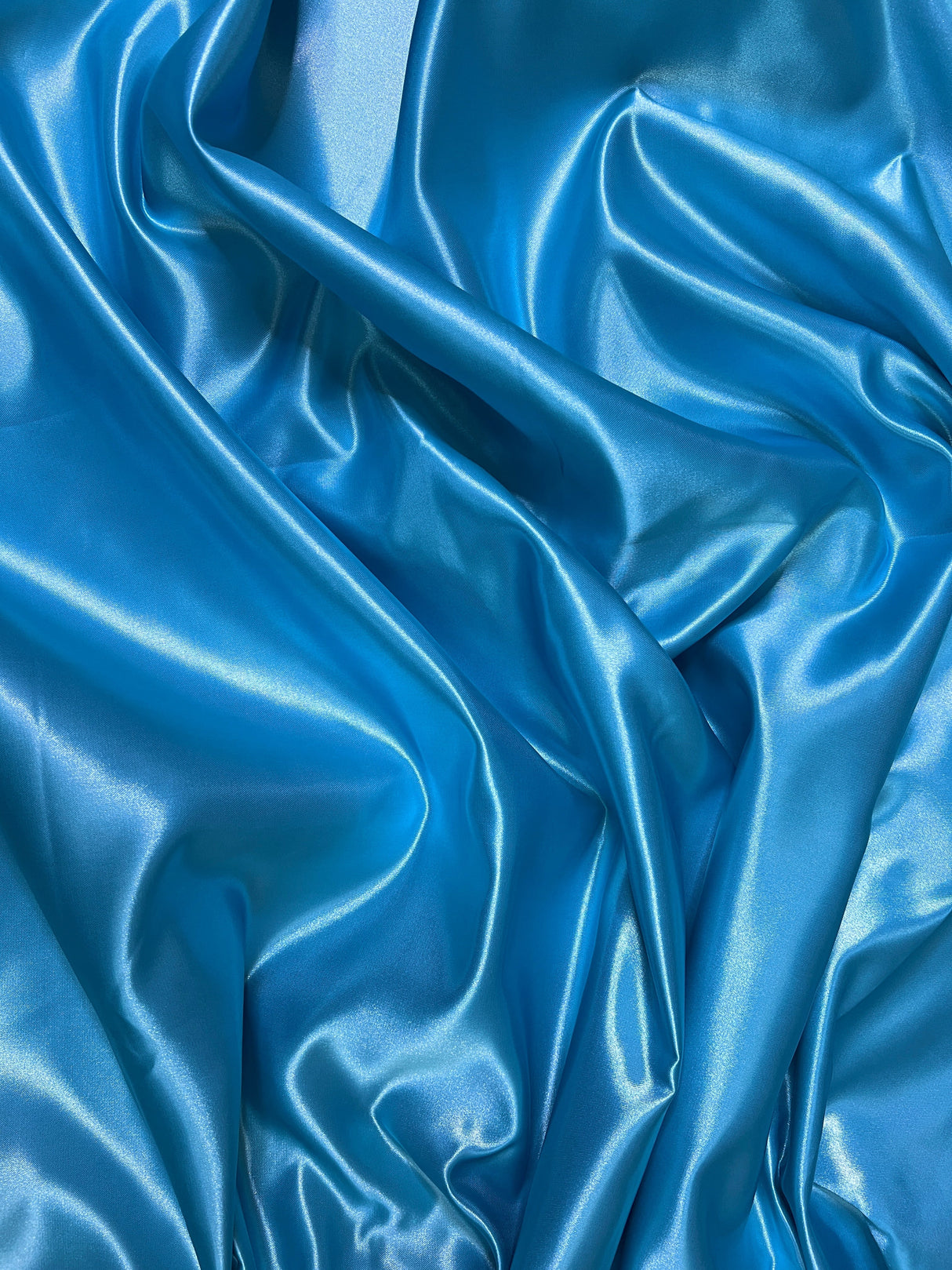 Ocean Blue Duchesse Satin