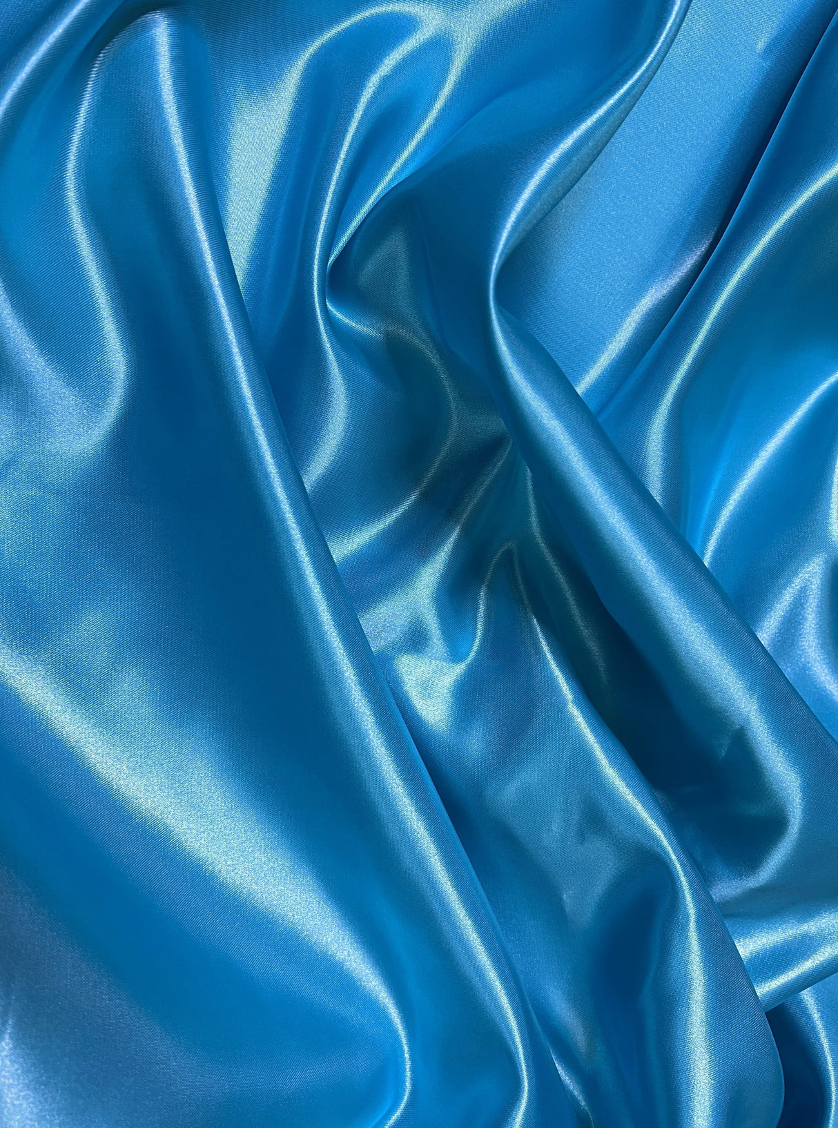 Ocean Blue Duchesse Satin