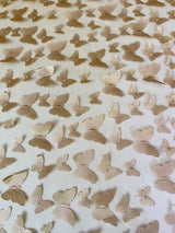 Gold 3D Butterfly Lace