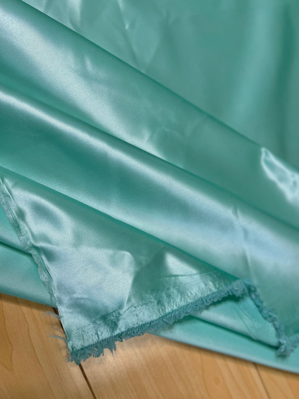 Duchesse Satin Mint Green