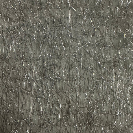 Polyester Eyelash Fringe Fabric 54" Metallic