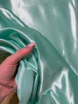 Duchesse Satin Mint Green