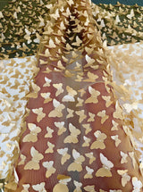 Gold 3D Butterfly Lace