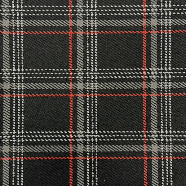 Plaid Acrylic Twill Upholstery Fabric - Plaid, 54" Width (1 Yard)
