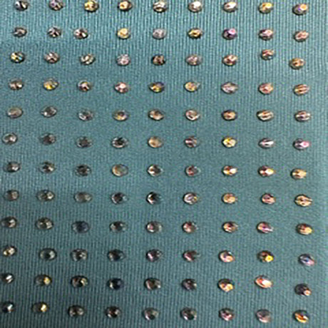 Rhinestone 4-Way Stretch Polyester Spandex Fabric