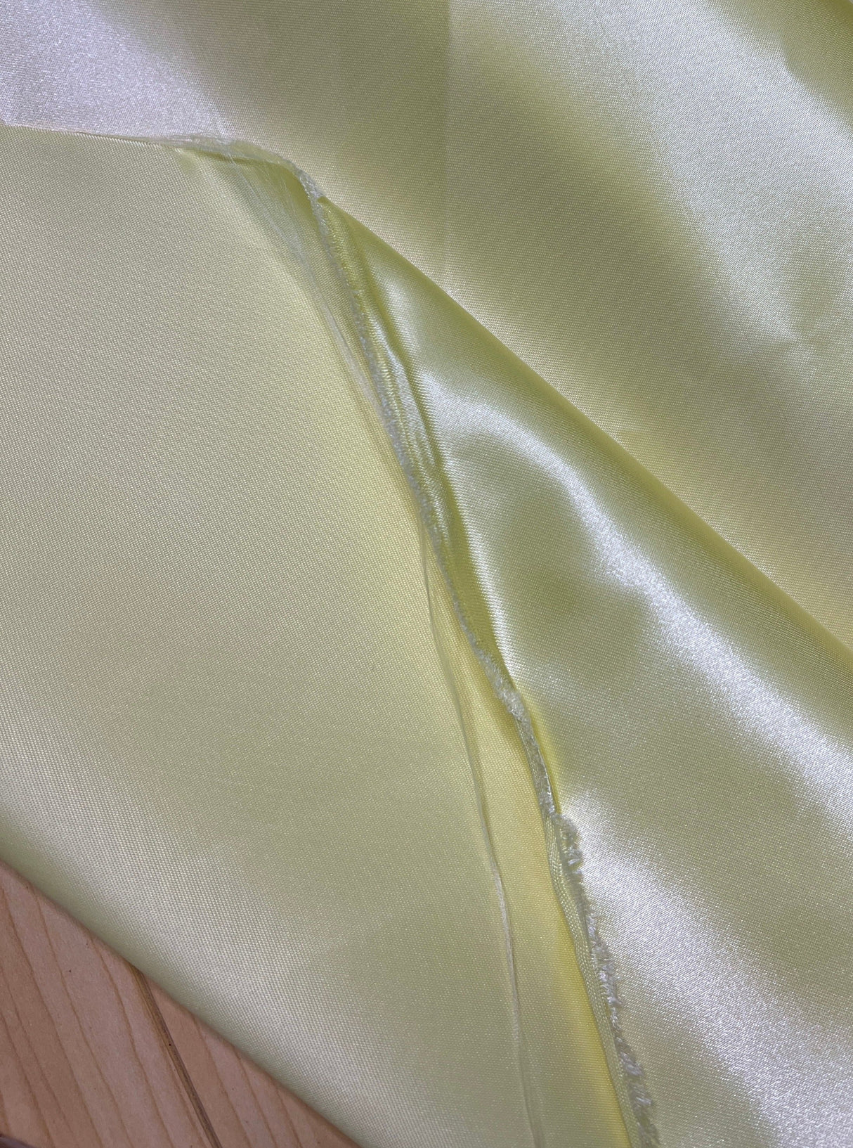 Heavy Satin Pale Yellow