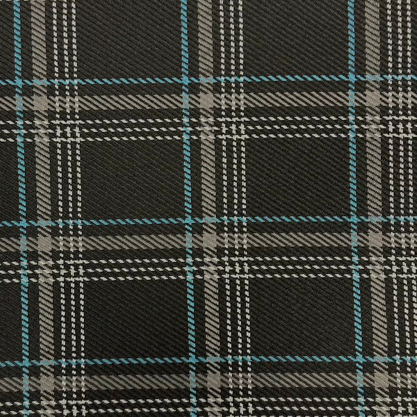 Plaid Acrylic Twill Upholstery Fabric - Plaid, 54" Width (1 Yard)