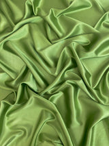 Apple Green Silky Stretch Satin