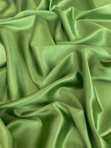 Apple Green Silky Stretch Satin