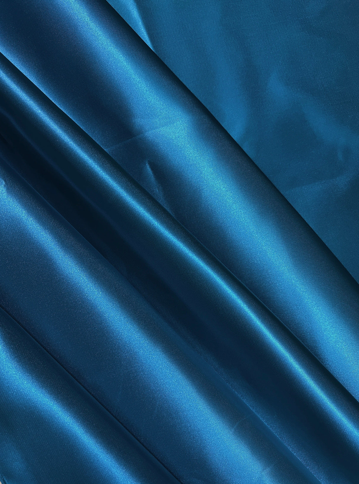 Teal Duchesse Satin