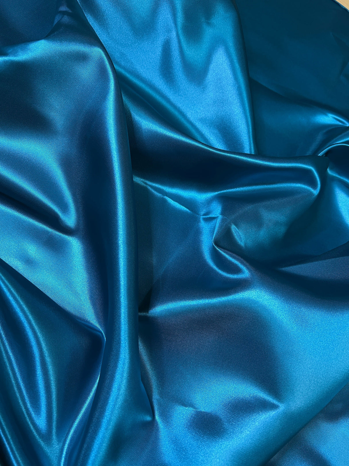 Teal Duchesse Satin