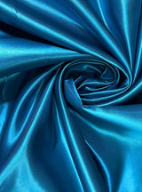 Teal Duchesse Satin