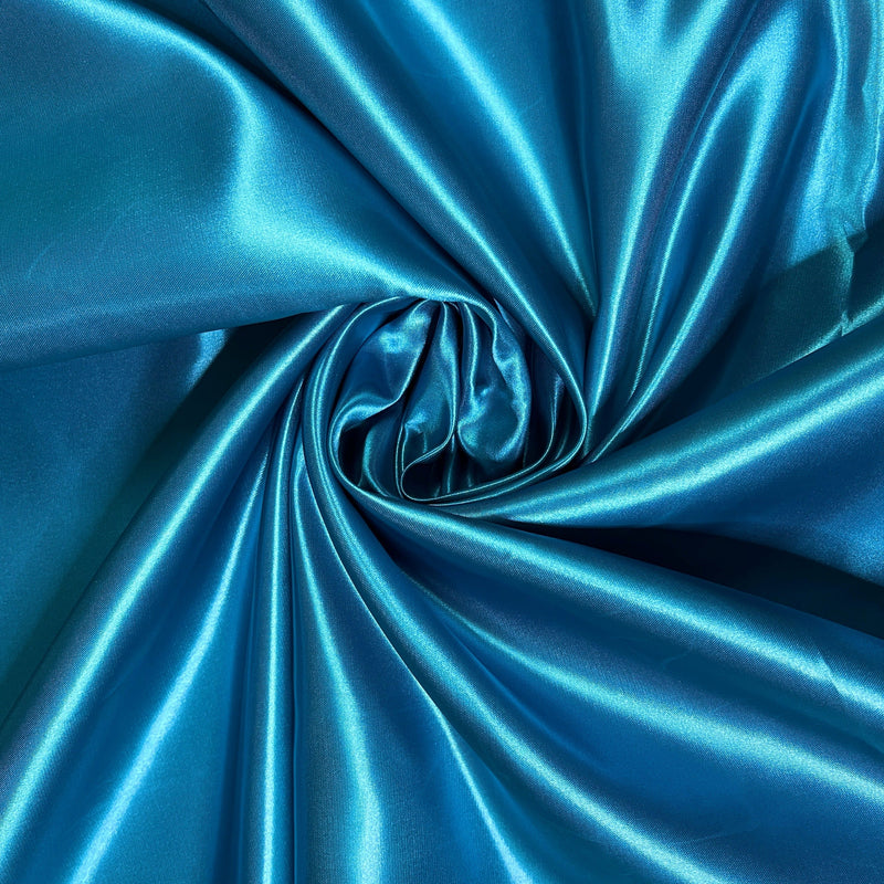 Teal Duchesse Satin