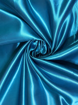 Teal Duchesse Satin