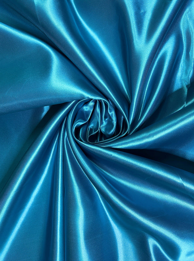 Teal Duchesse Satin
