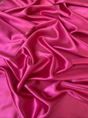 Stretch Silk Charmeuse Hot Pink