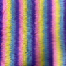 Faux Fur Fabric Striped Long Pile
